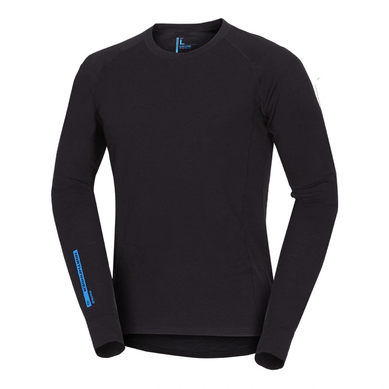 NORTHFINDER MERINO 5035 TRIČKO ED MERINO BLK