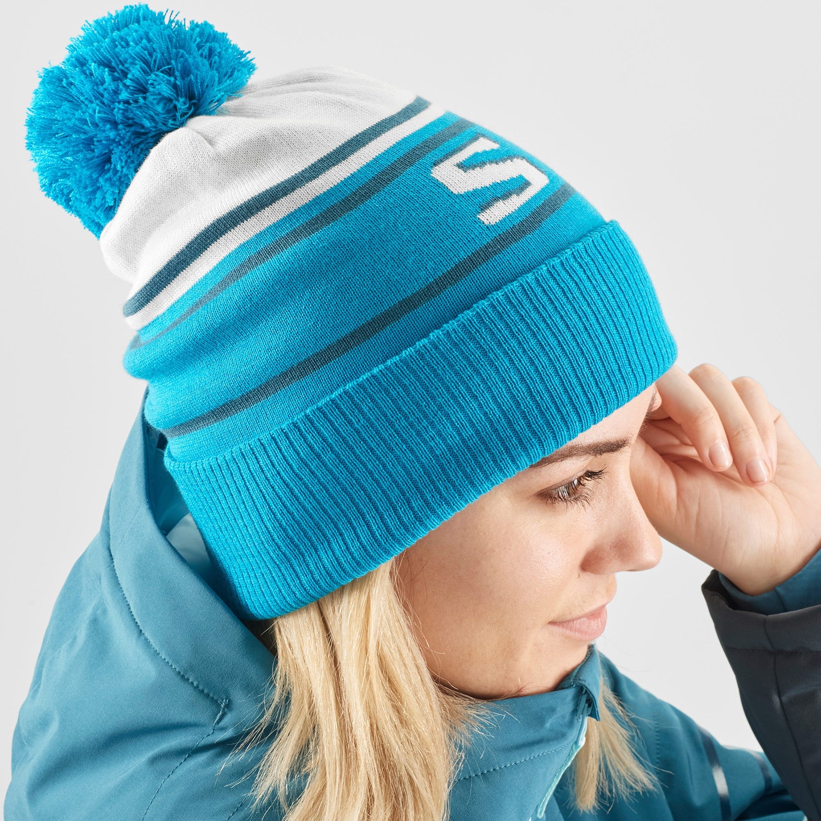 SALOMON ČIAPKA HERITAGE  BEANIE WH/BARR REEF/MALL