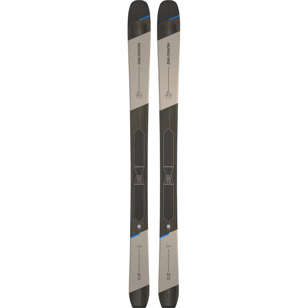 SALOMON LYŽE MTN 96 CARBON + SKINS RAIN DAY BLK/WHI/BLUE