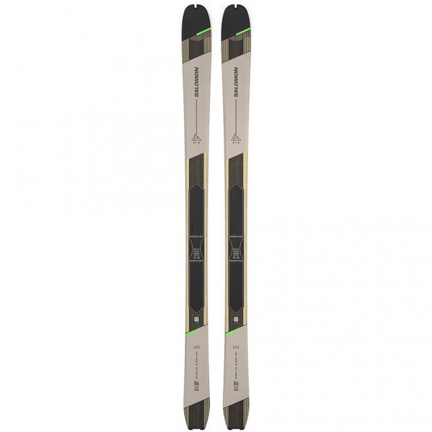 SALOMON LYŽE MTN 86 CARBON + SKINS GREY/GREE/BLK