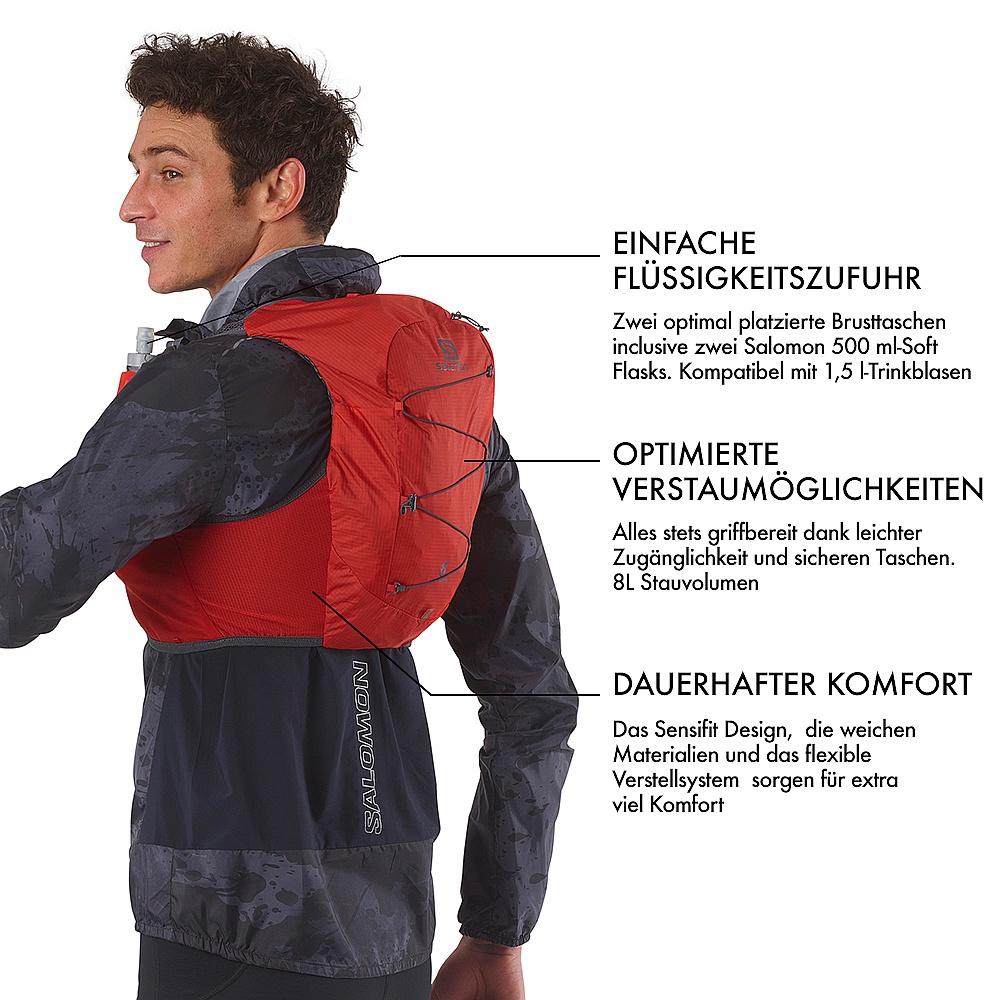 SALOMON ACTIVE SKIN 8 RED