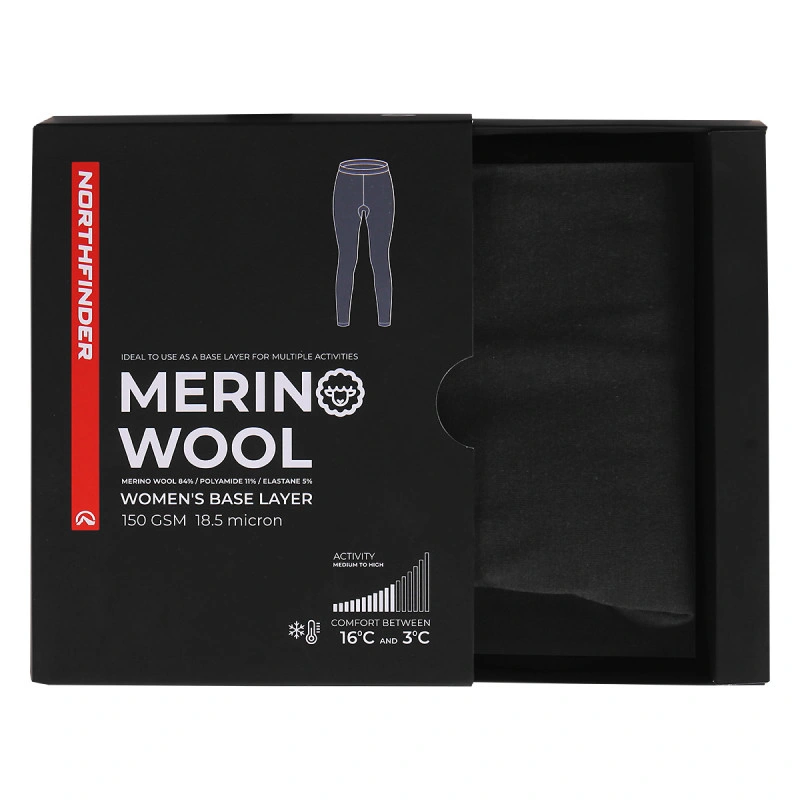 NORTHFINDER MERINO 6051 LEGÍNY W BLK