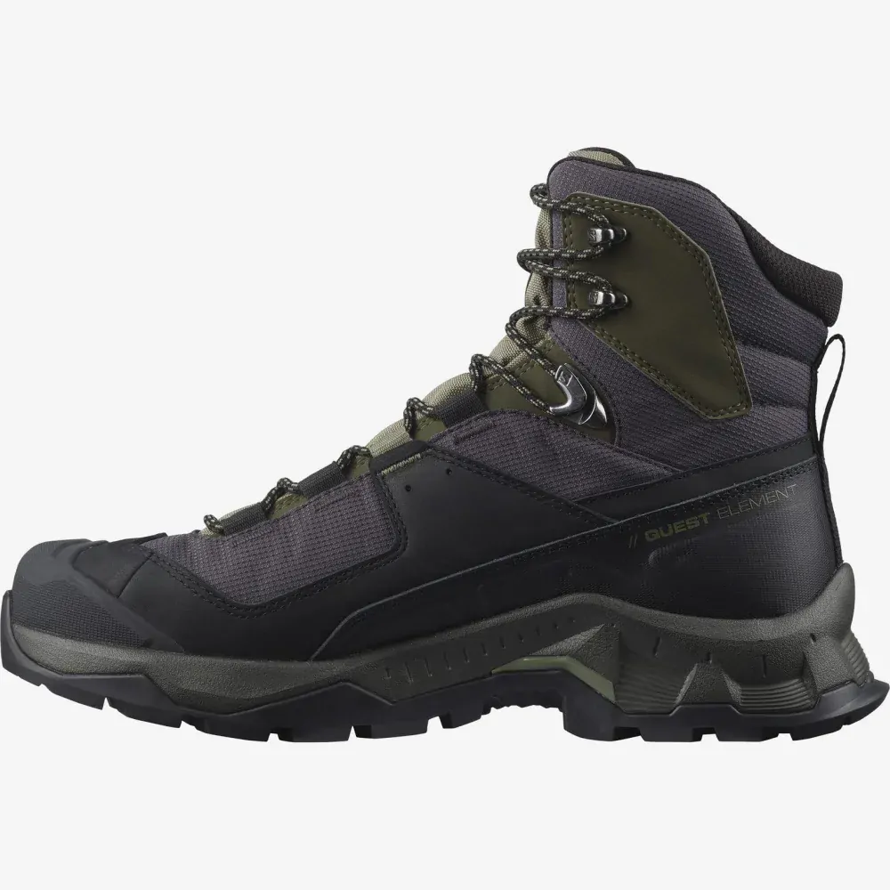 SALOMON OBUV QUEST ELEMENT GTX BLK/DEEP OLIVE