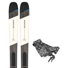 SALOMON LYŽE MTN 96 CARBON + SKINS RAIN DAY  BLK/WHI/BLUE