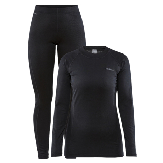 CRAFT SET CORE WARM BASELAYER W BLK