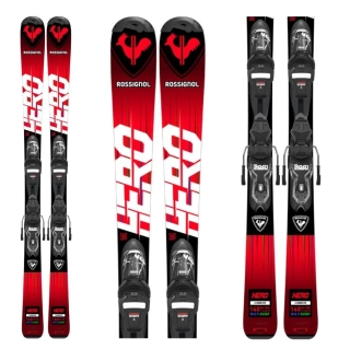 ROSSIGNOL LYŽE HERO JR + KID X  4 GW RED/BLK